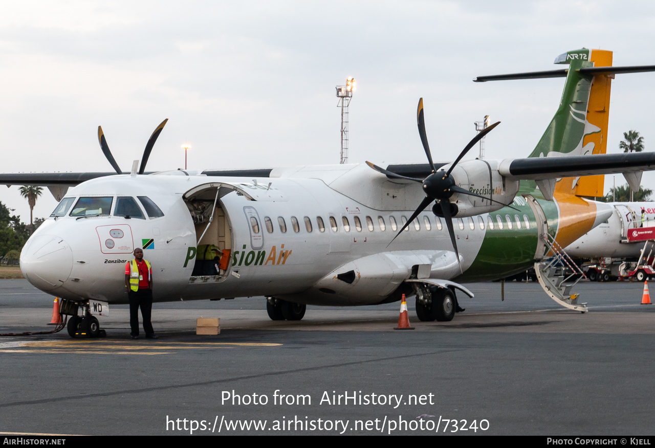 Aircraft Photo of 5H-PWD | ATR ATR-72-500 (ATR-72-212A) | Precision Air | AirHistory.net #73240