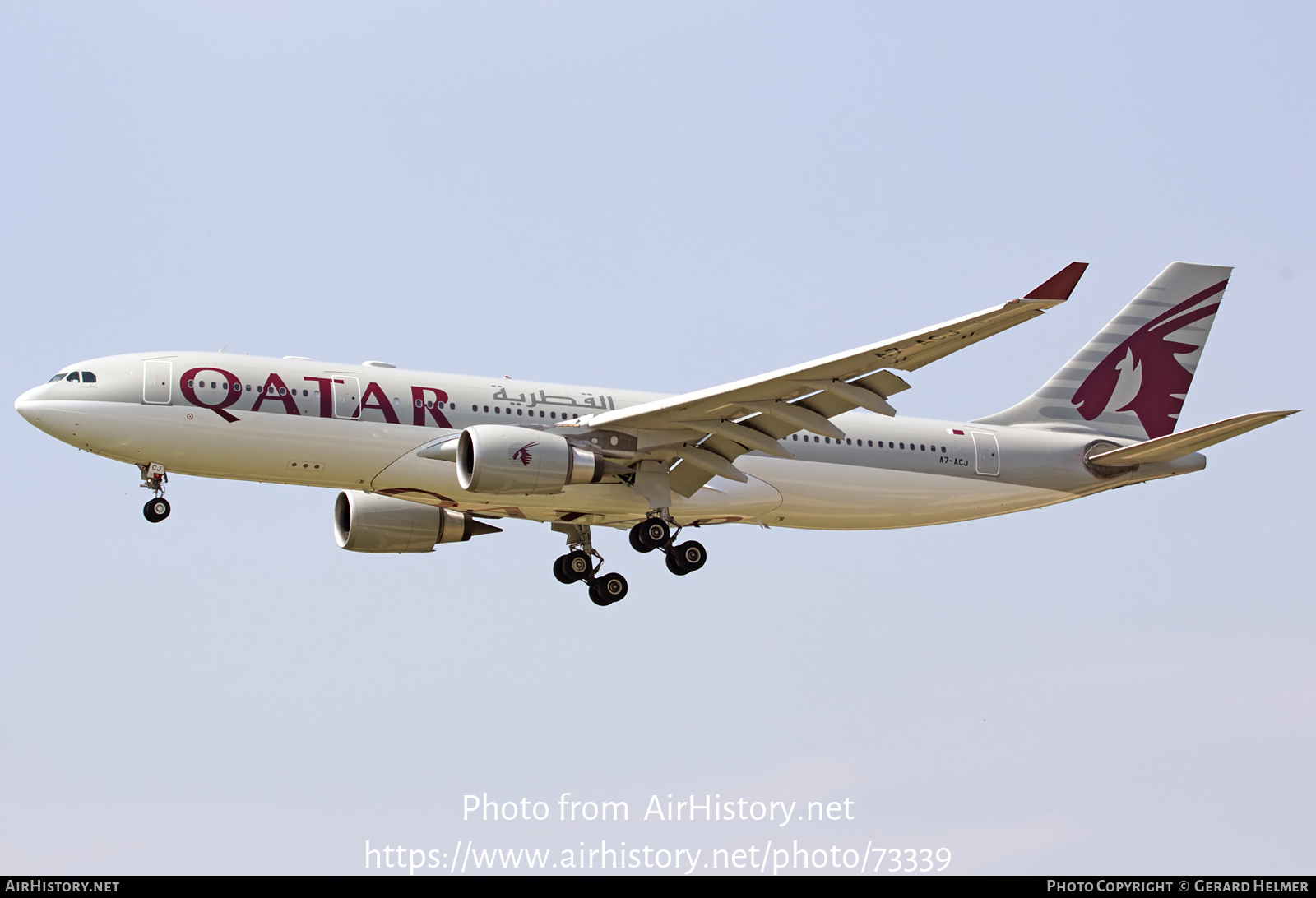 Aircraft Photo of A7-ACJ | Airbus A330-202 | Qatar Airways | AirHistory.net #73339