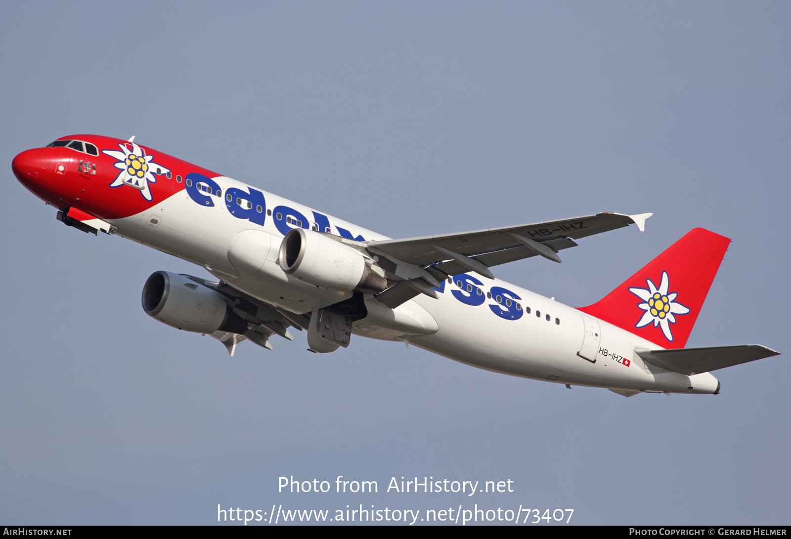 Aircraft Photo of HB-IHZ | Airbus A320-214 | Edelweiss Air | AirHistory.net #73407