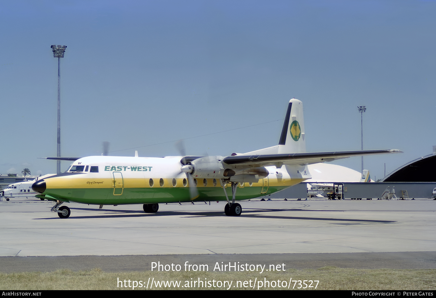 Aircraft Photo of VH-EWW | Fokker F27-500 Friendship | East-West Airlines | AirHistory.net #73527