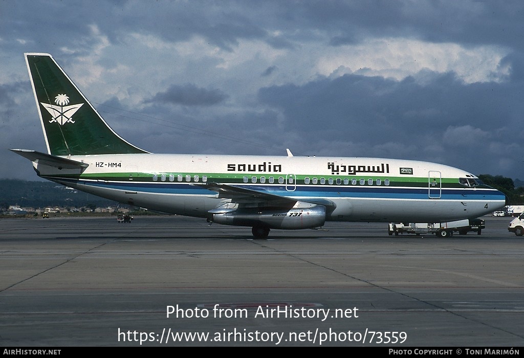 Aircraft Photo of HZ-HM4 | Boeing 737-268/Adv | Saudia - Saudi Arabian Royal Flight | AirHistory.net #73559