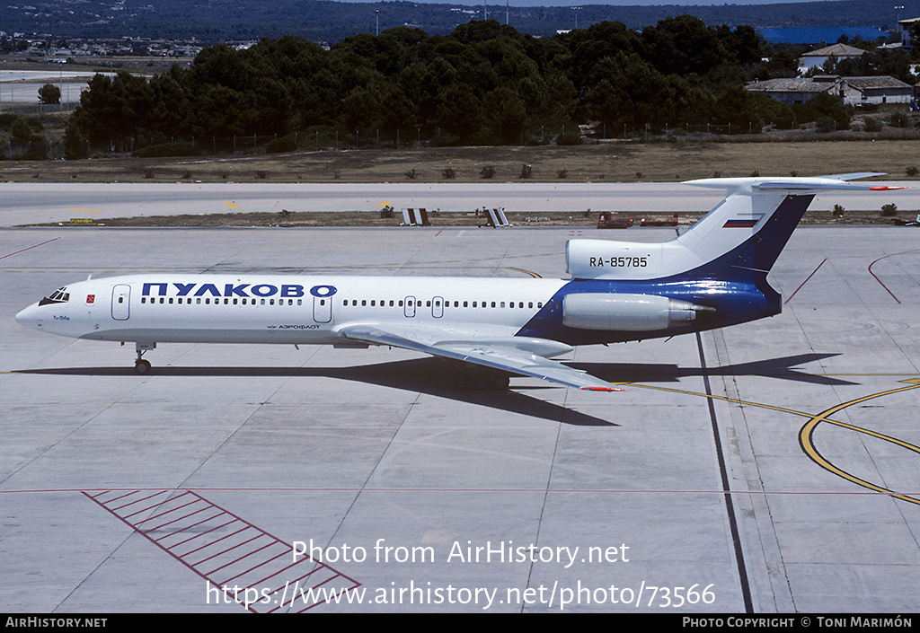 Aircraft Photo of RA-85785 | Tupolev Tu-154M | Pulkovo Airlines | AirHistory.net #73566