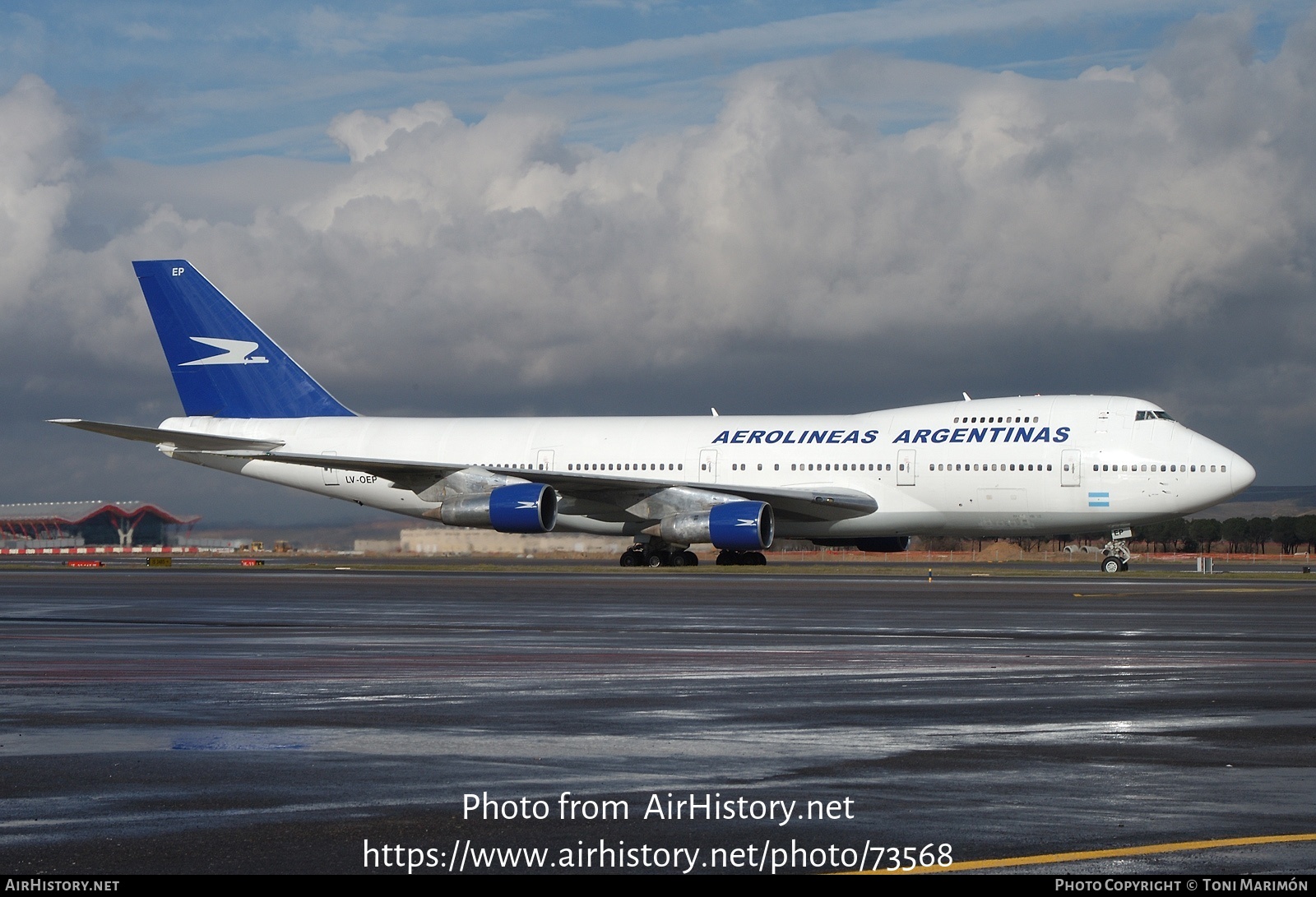 Aircraft Photo of LV-OEP | Boeing 747-287B | Aerolíneas Argentinas | AirHistory.net #73568