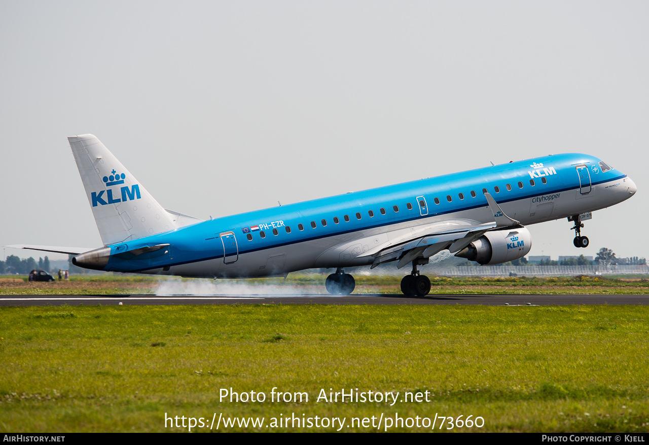 Aircraft Photo of PH-EZR | Embraer 190STD (ERJ-190-100STD) | KLM Cityhopper | AirHistory.net #73660