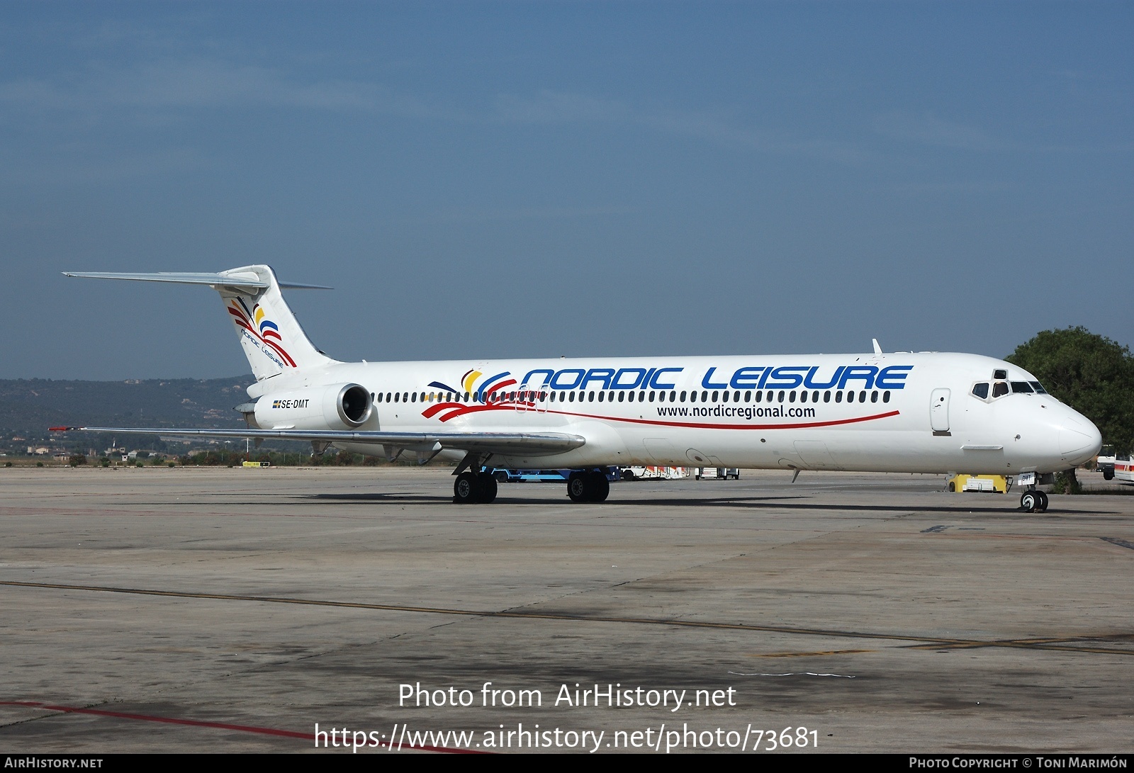 Aircraft Photo of SE-DMT | McDonnell Douglas MD-81 (DC-9-81) | Nordic Leisure | AirHistory.net #73681