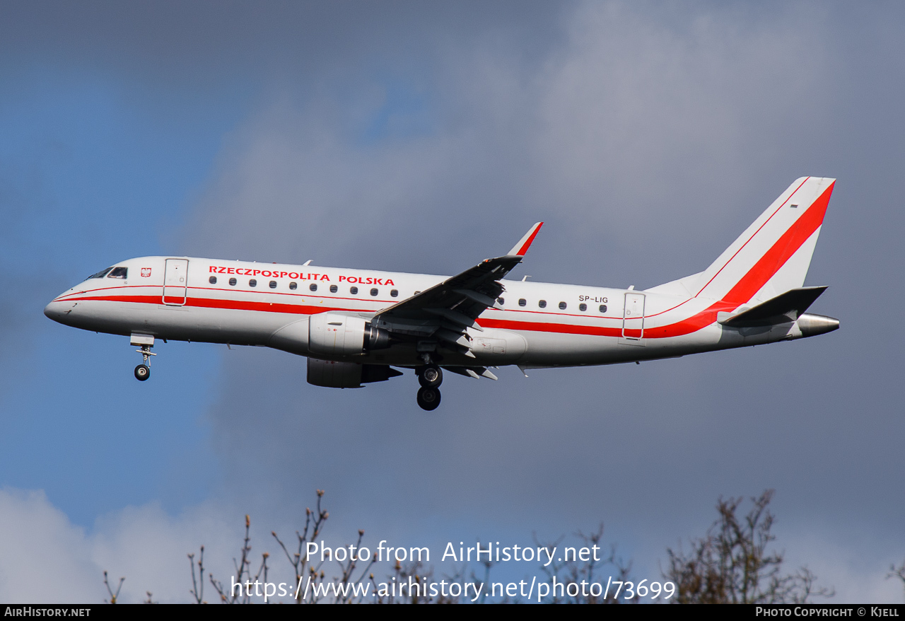 Aircraft Photo of SP-LIG | Embraer 175LR (ERJ-170-200LR) | Republic of Poland - Rzeczpospolita Polska | AirHistory.net #73699