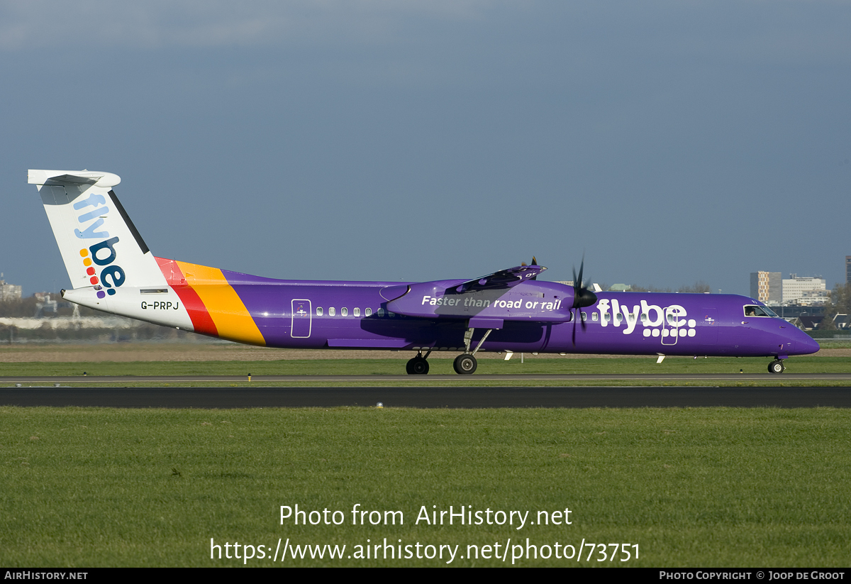 Aircraft Photo of G-PRPJ | Bombardier DHC-8-402 Dash 8 | Flybe | AirHistory.net #73751