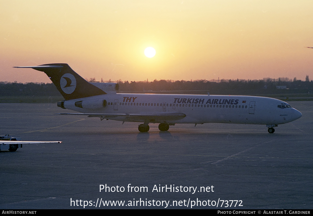 Aircraft Photo of TC-JBM | Boeing 727-2F2/Adv | THY Türk Hava Yolları - Turkish Airlines | AirHistory.net #73772