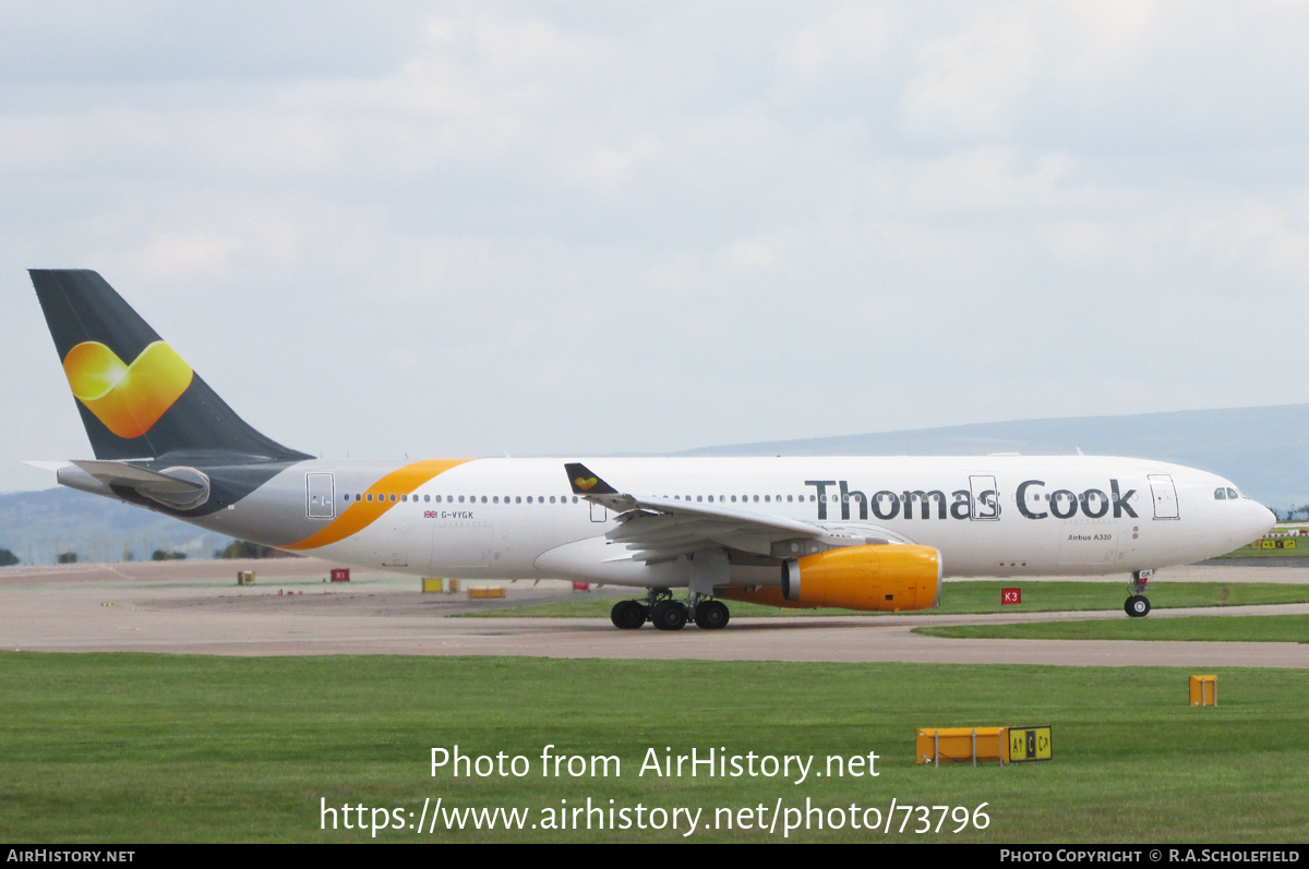 Aircraft Photo of G-VYGK | Airbus A330-243 | Thomas Cook Airlines | AirHistory.net #73796