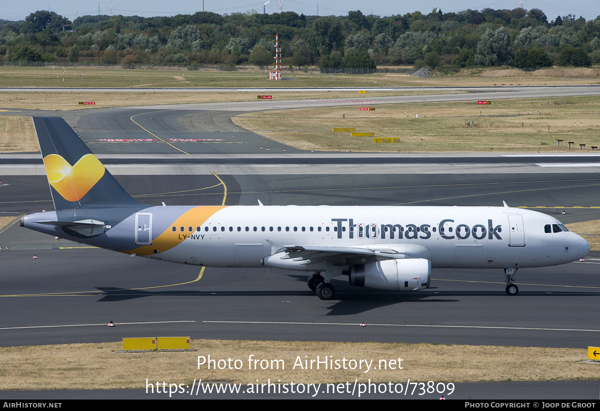 Aircraft Photo of LY-NVY | Airbus A320-232 | Thomas Cook Airlines | AirHistory.net #73809