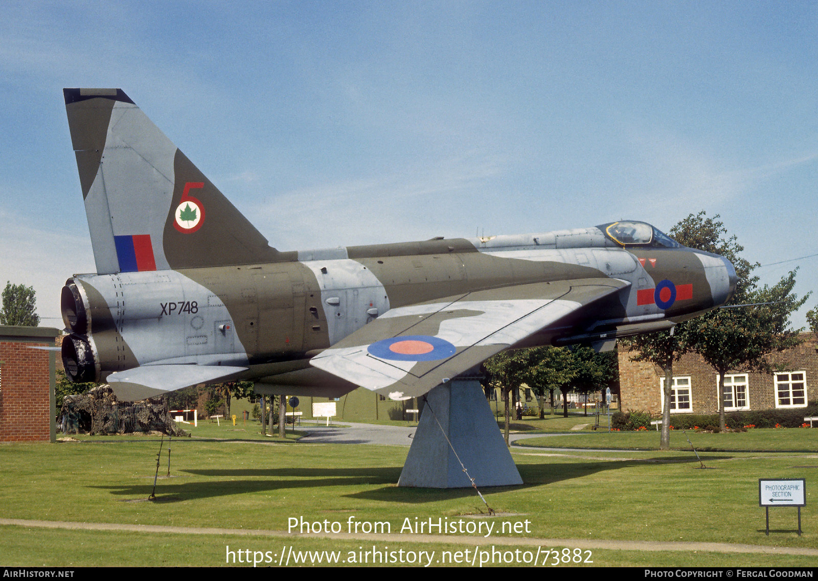 Aircraft Photo of XP748 | English Electric Lightning F3 | UK - Air Force | AirHistory.net #73882