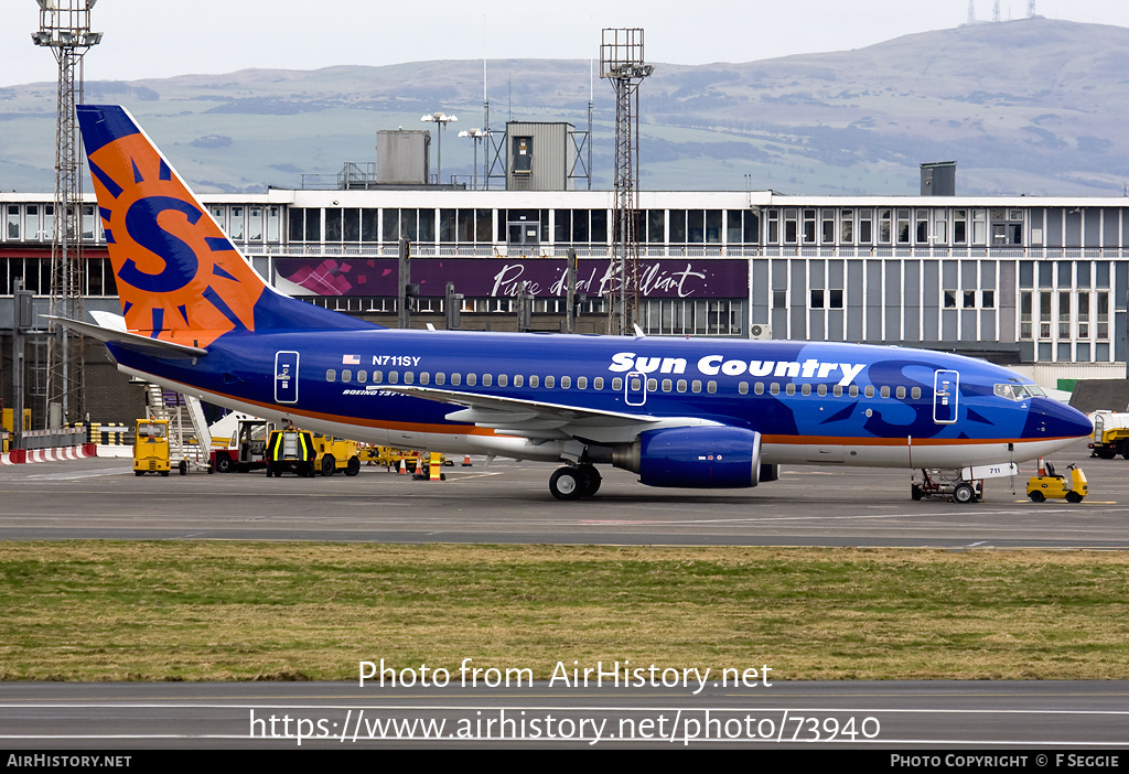 Aircraft Photo of N711SY | Boeing 737-73V | Sun Country Airlines | AirHistory.net #73940