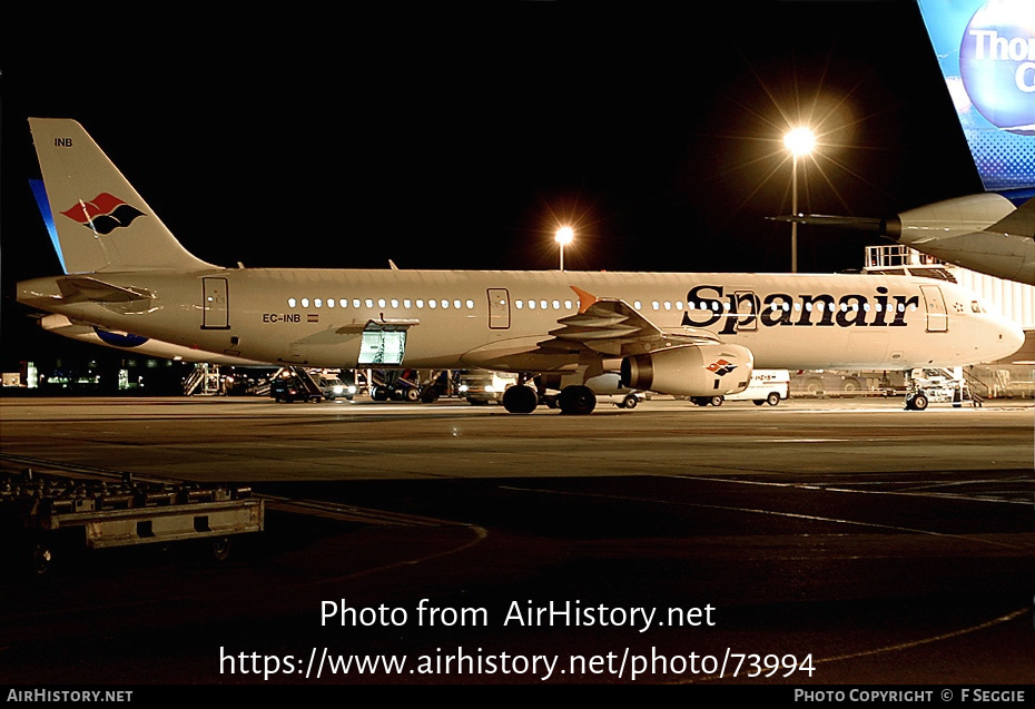 Aircraft Photo of EC-INB | Airbus A321-231 | Spanair | AirHistory.net #73994