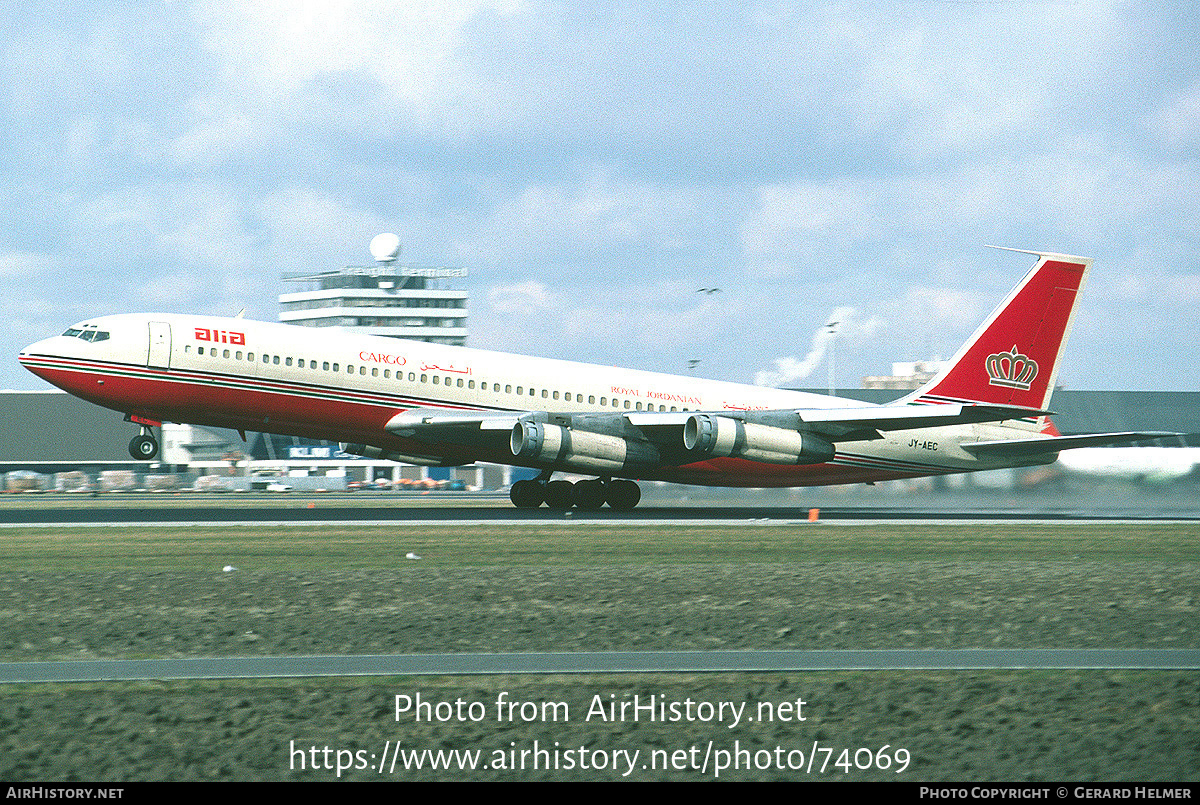 Aircraft Photo of JY-AEC | Boeing 707-384C | Alia - The Royal Jordanian Airline Cargo | AirHistory.net #74069