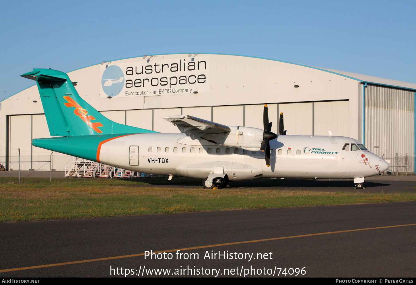 Aircraft Photo of VH-TOX | ATR ATR-42-300 | Toll Priority | AirHistory.net #74096