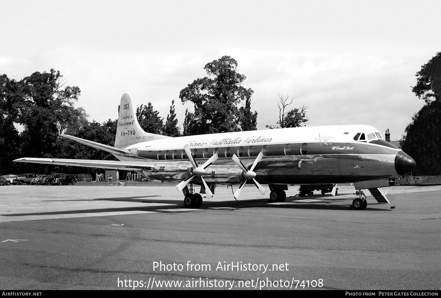 Aircraft Photo of VH-TVQ | Vickers 816 Viscount | Trans-Australia Airlines - TAA | AirHistory.net #74108