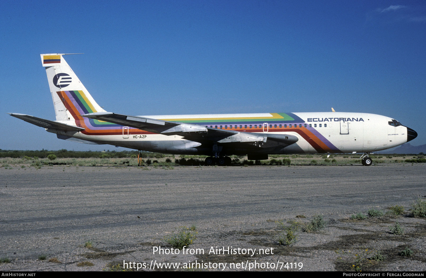 Aircraft Photo of HC-AZP | Boeing 720-023B | Ecuatoriana | AirHistory.net #74119