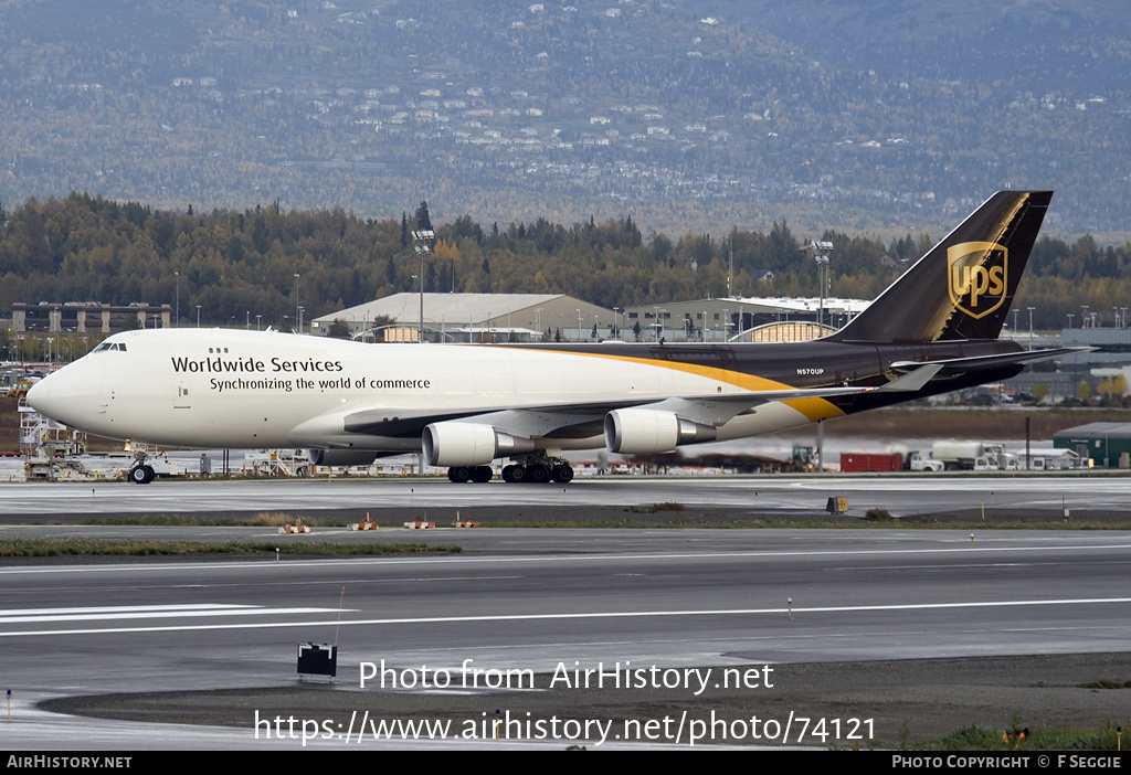 Aircraft Photo of N570UP | Boeing 747-44AF/SCD | United Parcel Service - UPS | AirHistory.net #74121