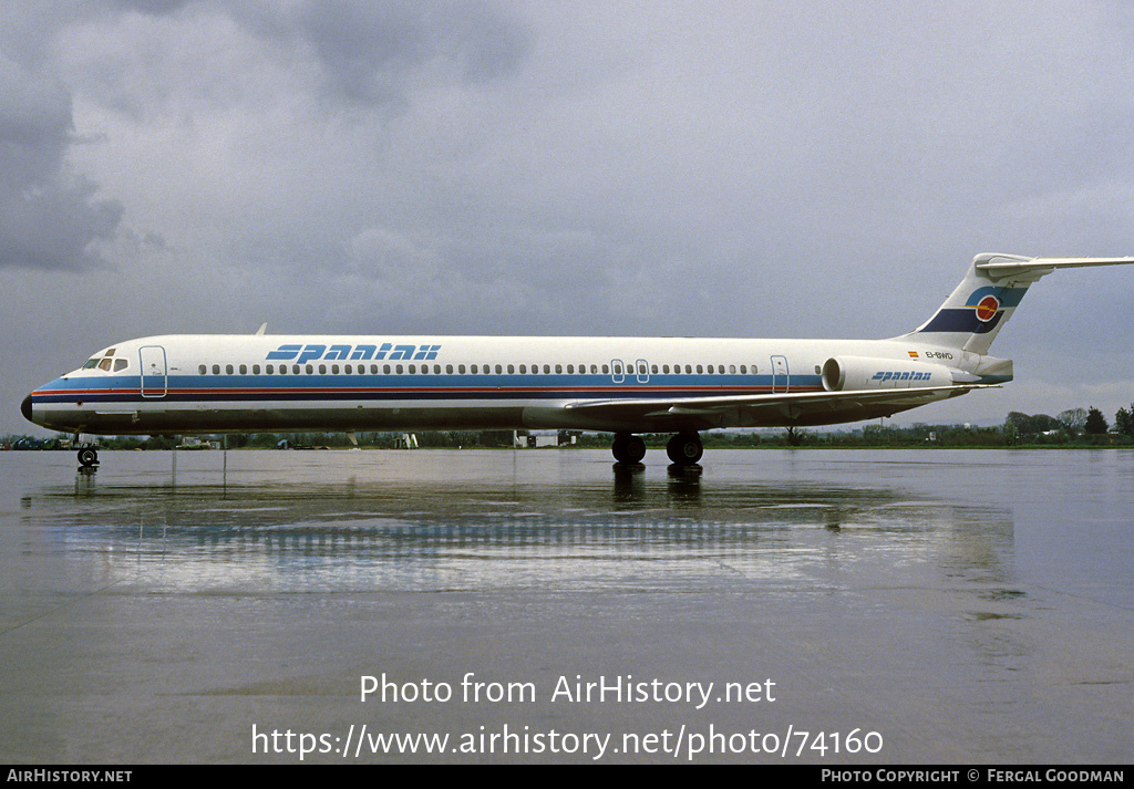 Aircraft Photo of EI-BWD | McDonnell Douglas MD-83 (DC-9-83) | Spantax | AirHistory.net #74160