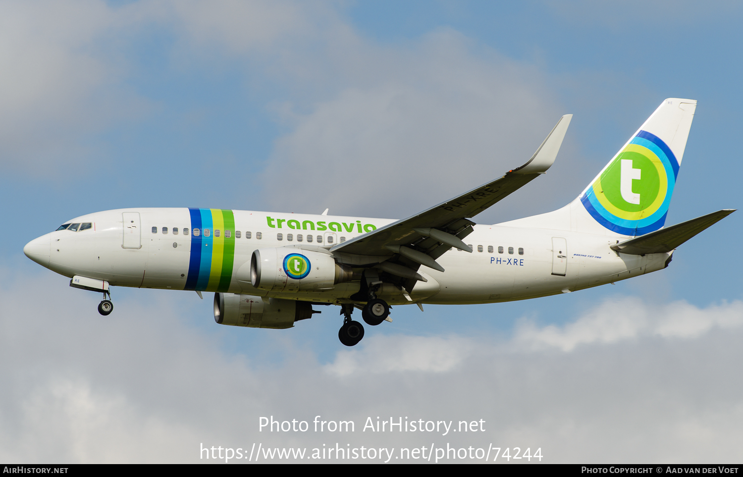 Aircraft Photo of PH-XRE | Boeing 737-7K2 | Transavia | AirHistory.net #74244