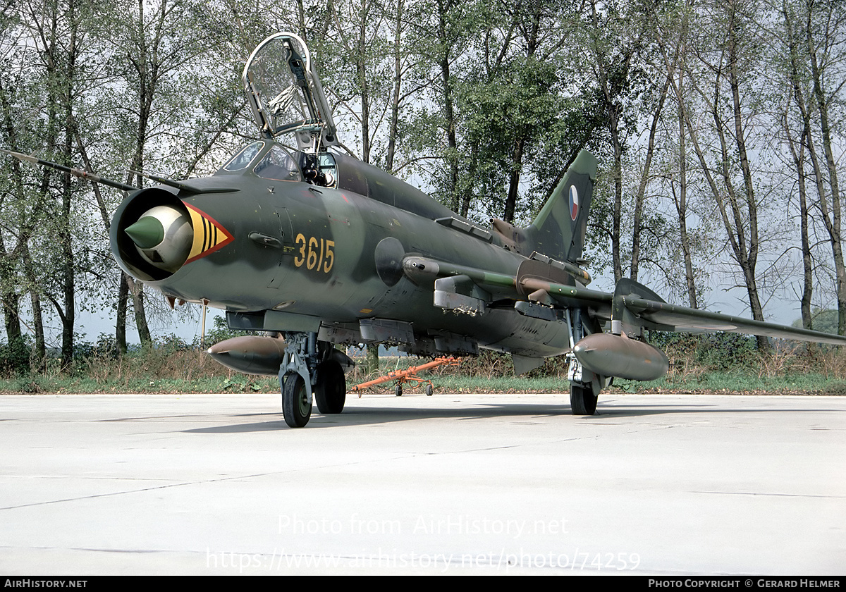 Aircraft Photo of 3615 | Sukhoi Su-22M4 | Czechoslovakia - Air Force | AirHistory.net #74259