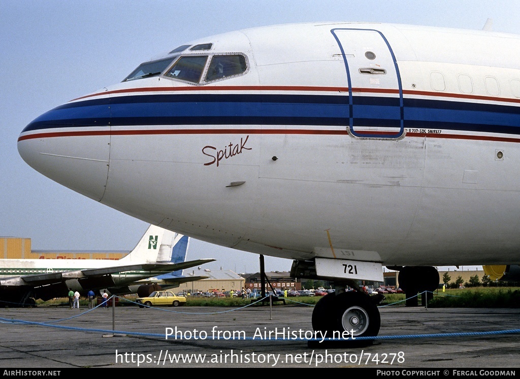 Aircraft Photo of N721GS | Boeing 707-321C | Pan Aviation | AirHistory.net #74278