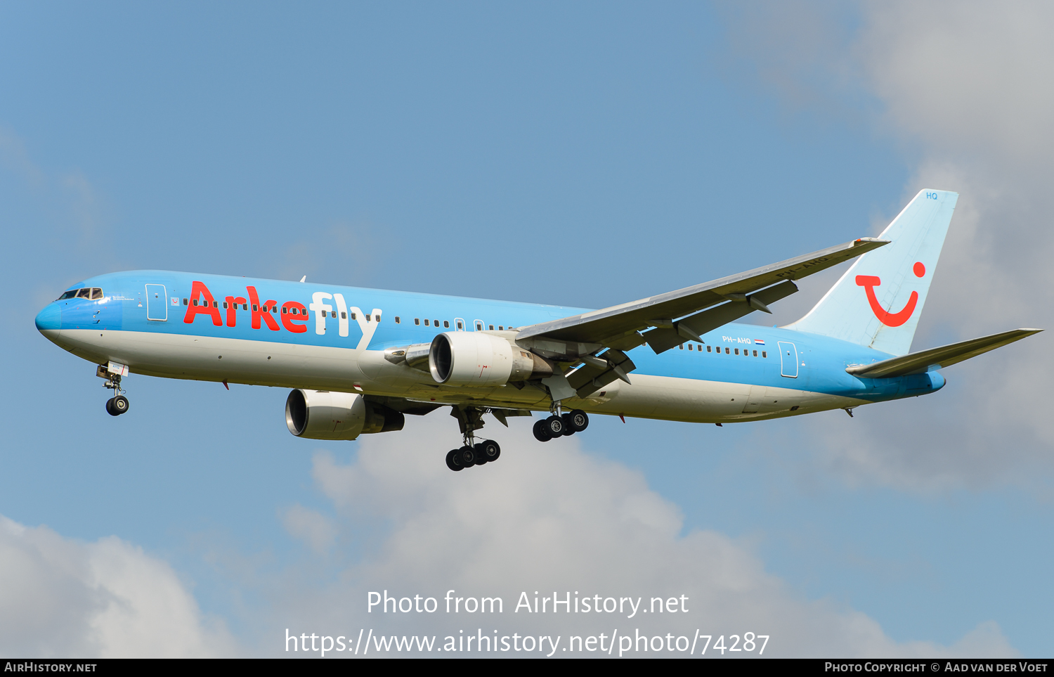 Aircraft Photo of PH-AHQ | Boeing 767-383/ER | ArkeFly | AirHistory.net #74287