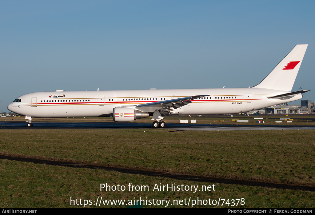 Aircraft Photo of A9C-HMH | Boeing 767-4FS/ER | Bahrain Royal Flight | AirHistory.net #74378