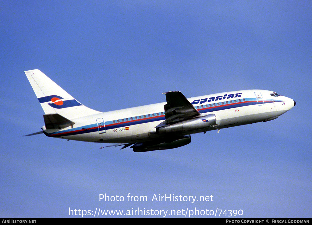 Aircraft Photo of EC-DUB | Boeing 737-2K5/Adv | Spantax | AirHistory.net #74390