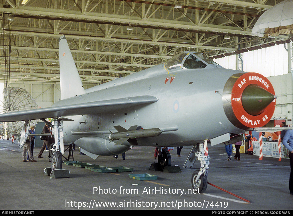 Aircraft Photo of XR749 | English Electric Lightning F3 | UK - Air Force | AirHistory.net #74419