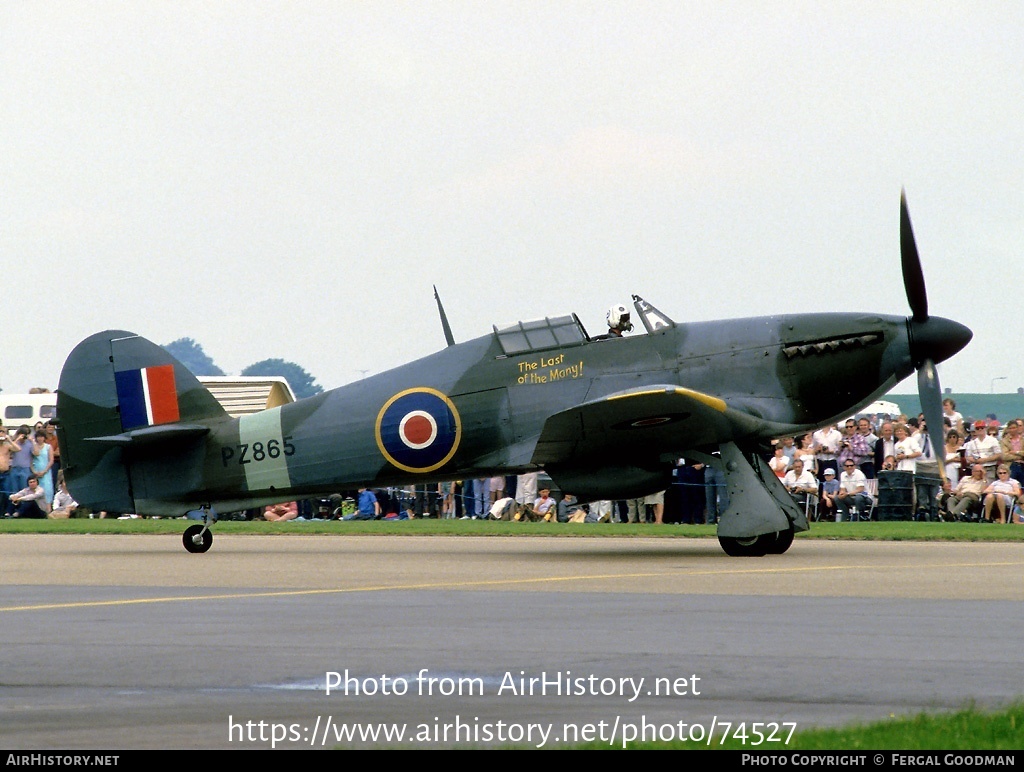 Aircraft Photo of PZ865 | Hawker Hurricane Mk2C | UK - Air Force | AirHistory.net #74527