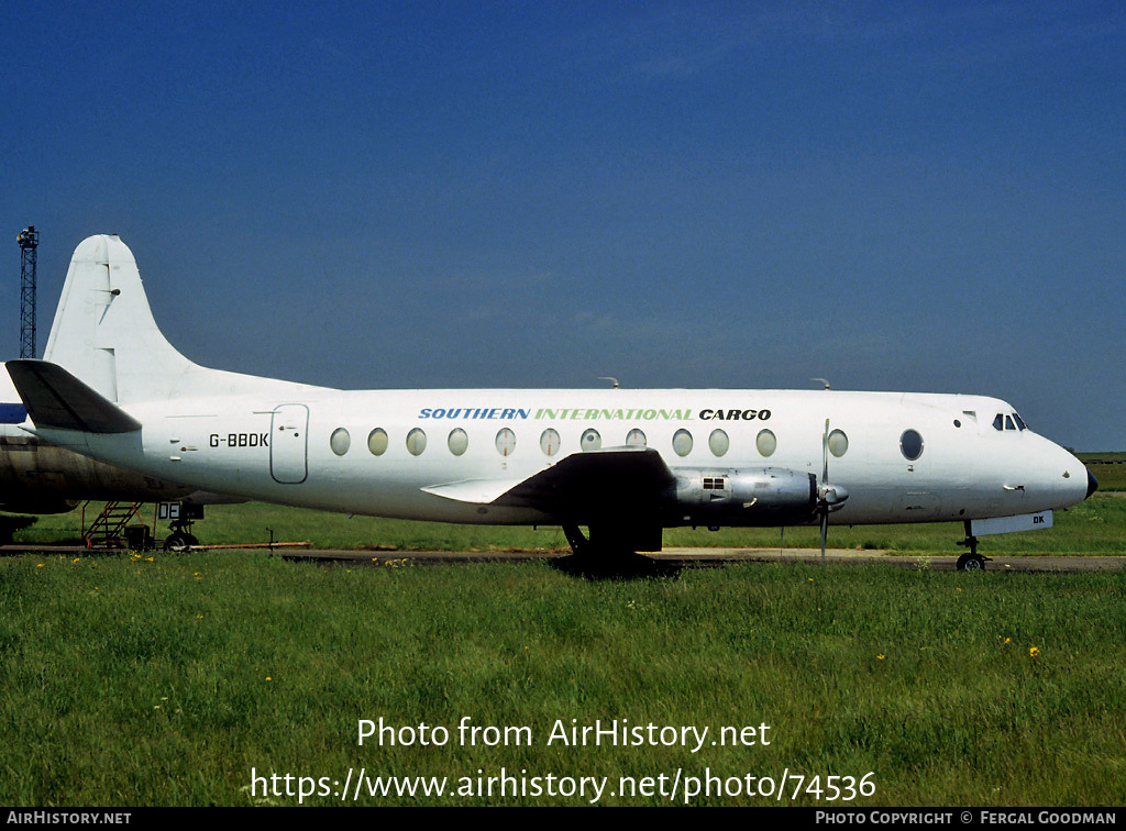 Aircraft Photo of G-BBDK | Vickers 808C Freightmaster | Southern International Cargo | AirHistory.net #74536