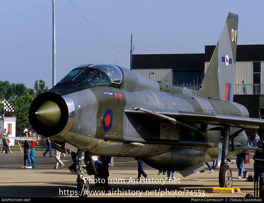 Aircraft Photo of XS458 | English Electric Lightning T5 | UK - Air Force | AirHistory.net #74553