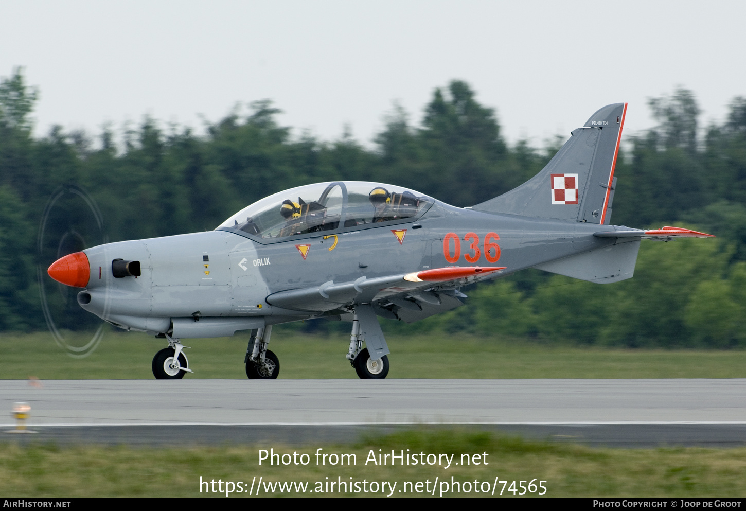 Aircraft Photo of 036 | PZL-Okecie PZL-130TC... Turbo Orlik | Poland - Air Force | AirHistory.net #74565