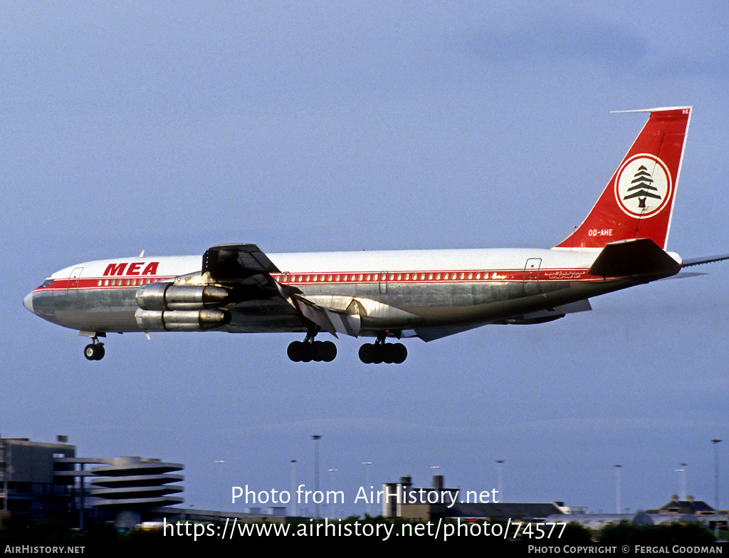 Aircraft Photo of OD-AHE | Boeing 707-323C | MEA - Middle East Airlines | AirHistory.net #74577