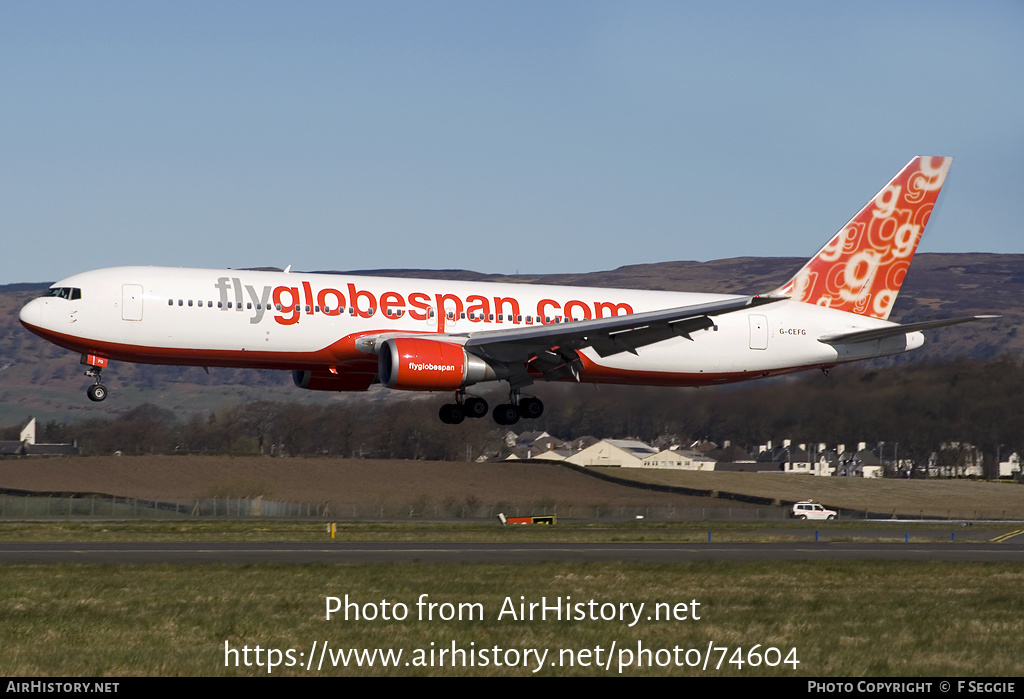 Aircraft Photo of G-CEFG | Boeing 767-319/ER | Flyglobespan | AirHistory.net #74604