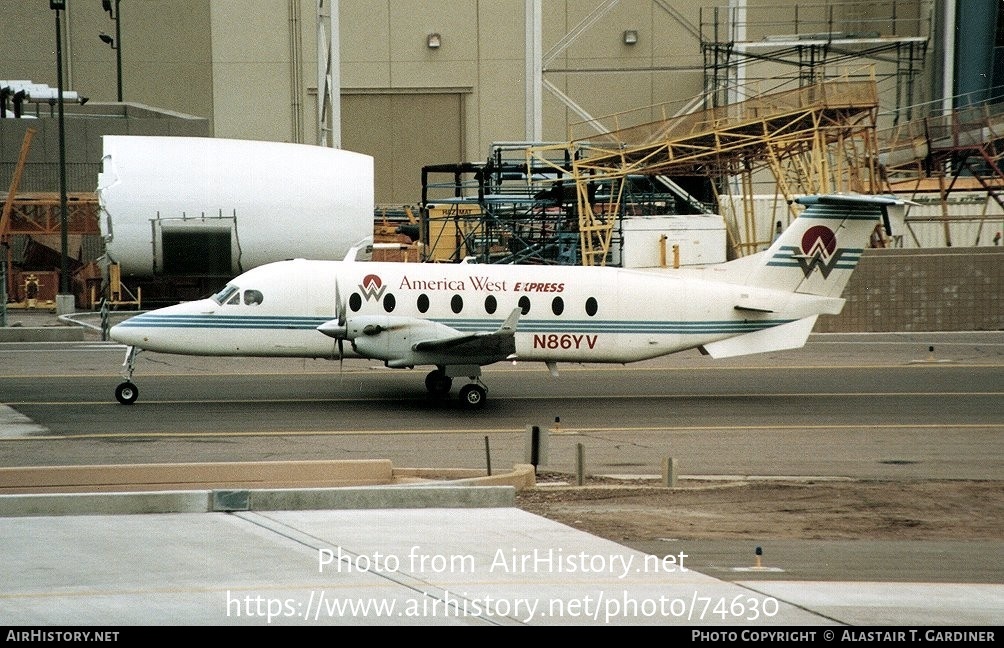 Aircraft Photo of N86YV | Beech 1900D | America West Express | AirHistory.net #74630