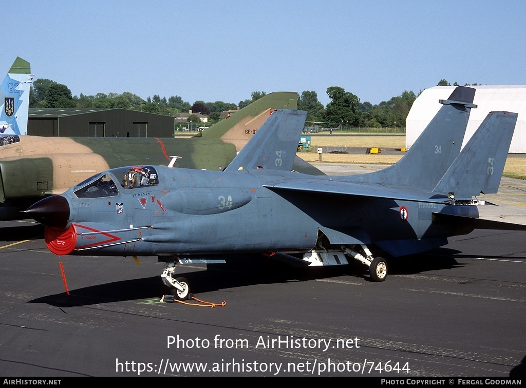 Aircraft Photo of 34 | Vought F-8P Crusader | France - Navy | AirHistory.net #74644