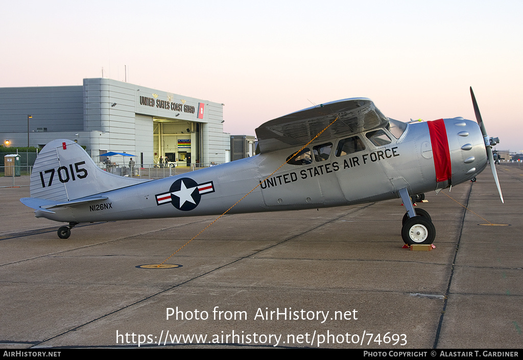 Aircraft Photo of N126NX / 17015 | Cessna 195 | USA - Air Force | AirHistory.net #74693