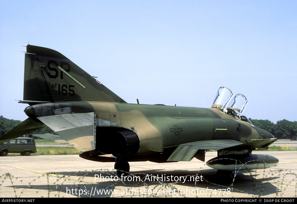 Aircraft Photo of 72-0165 / AF72-165 | McDonnell Douglas F-4E Phantom II | USA - Air Force | AirHistory.net #74778