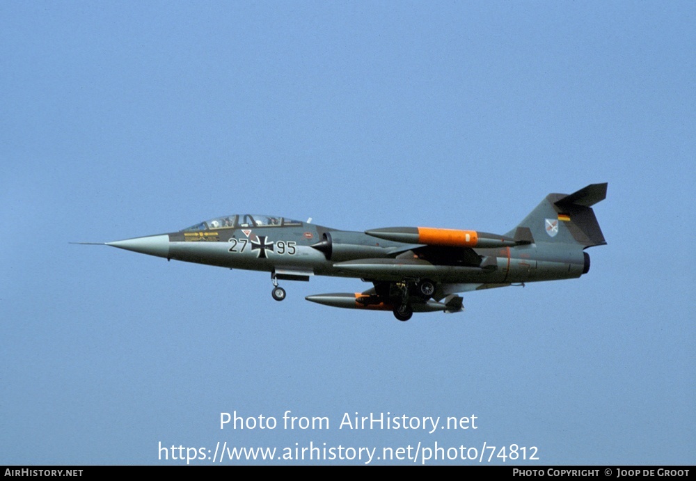 Aircraft Photo of 2795 | Lockheed TF-104G Starfighter | Germany - Air Force | AirHistory.net #74812