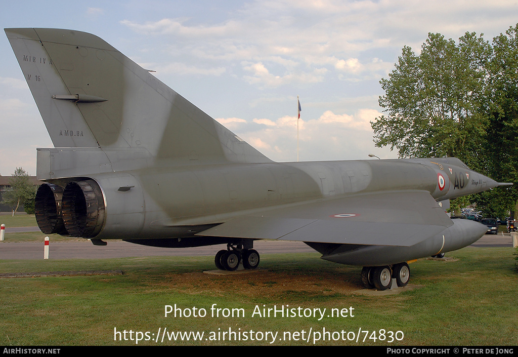 Aircraft Photo of 16 | Dassault Mirage IVA | France - Air Force | AirHistory.net #74830