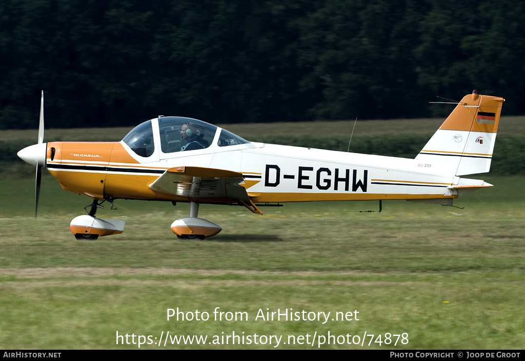 Aircraft Photo of D-EGHW | Bolkow BO-209 Monsun 150FV | AirHistory.net #74878