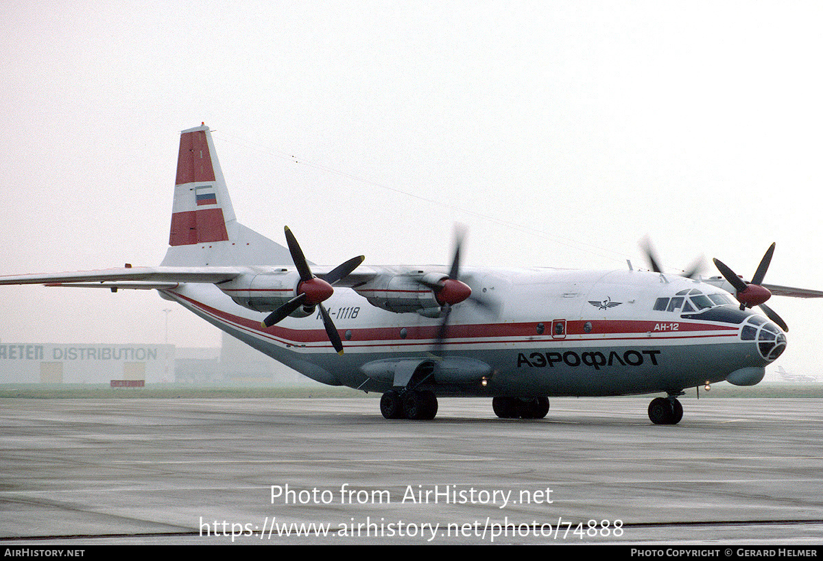 Aircraft Photo of RA-11118 | Antonov An-12BP | Aeroflot | AirHistory.net #74888