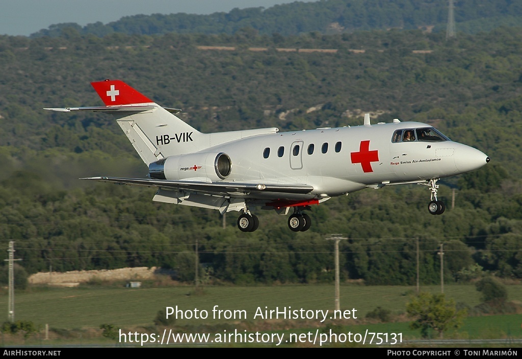 Aircraft Photo of HB-VIK | British Aerospace BAe-125-800B | REGA - Swiss Air Ambulance | AirHistory.net #75131