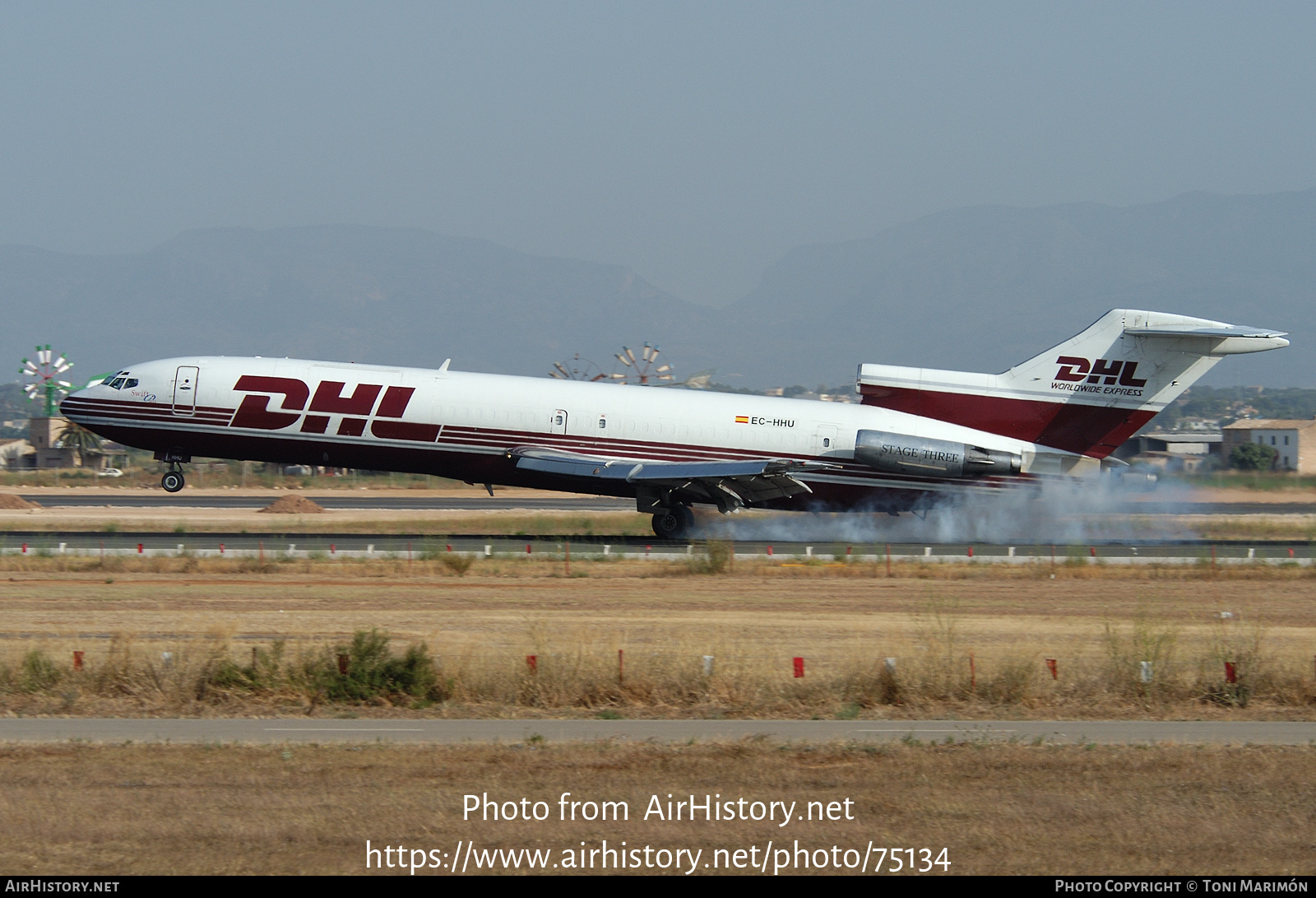 Aircraft Photo of EC-HHU | Boeing 727-277/Adv(F) | DHL Worldwide Express | AirHistory.net #75134