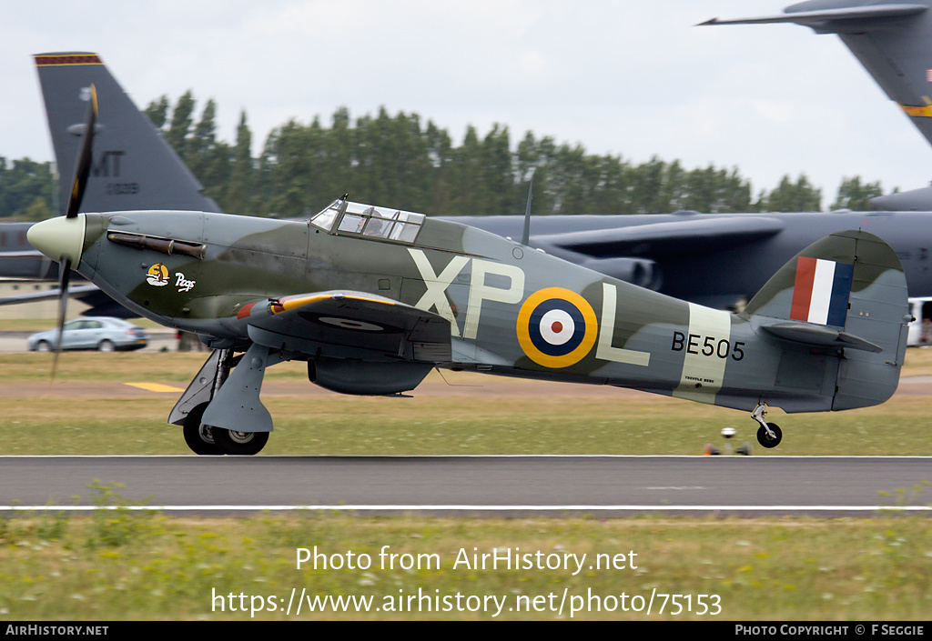 Aircraft Photo of G-HHII / BE505 | Hawker Hurricane Mk2B | UK - Air Force | AirHistory.net #75153