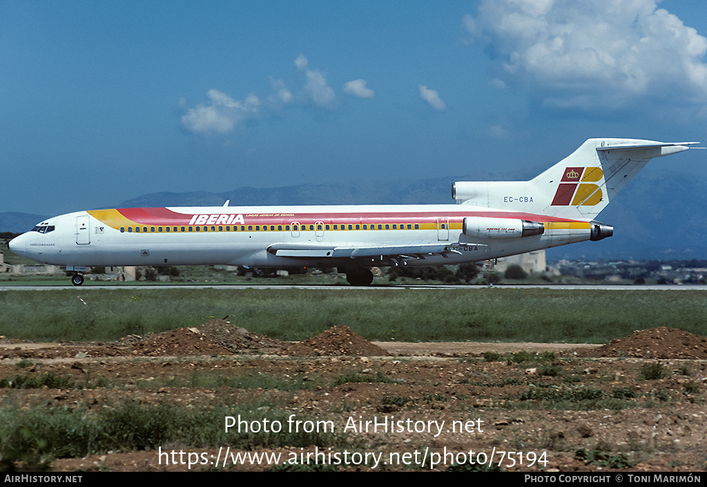 Aircraft Photo of EC-CBA | Boeing 727-256/Adv | Iberia | AirHistory.net #75194