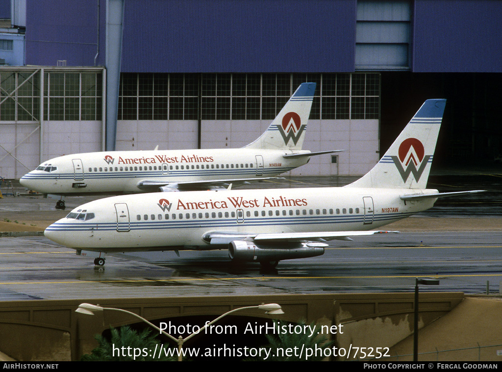 Aircraft Photo of N197AW | Boeing 737-204 | America West Airlines | AirHistory.net #75252