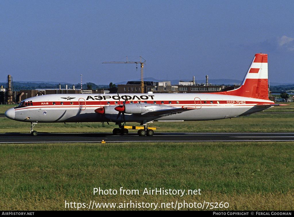 Aircraft Photo of CCCP-75462 | Ilyushin Il-18DORR | Aeroflot | AirHistory.net #75260